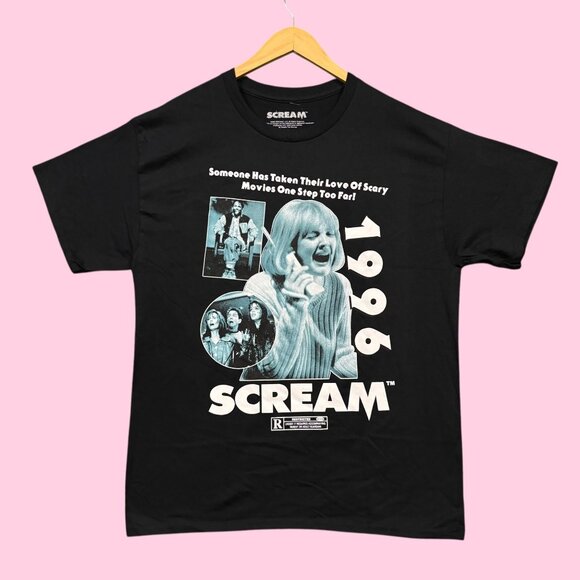 Scream 1996 Horror Movie Poster Whats Your Favorite Scary Movie Tee L - Picture 1 of 4